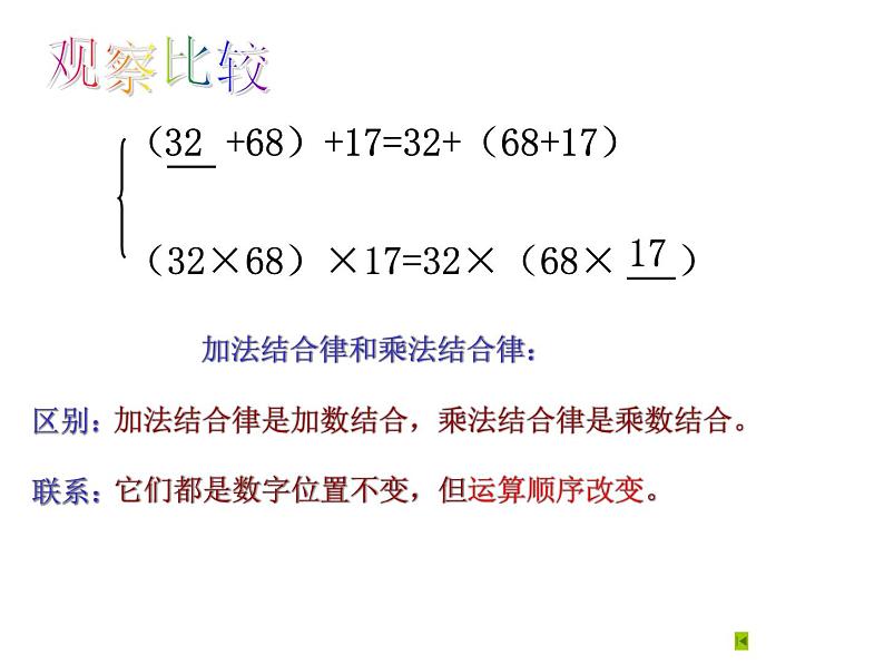 北师大版 数学四年级上册 运算律复习(2)（课件）第4页