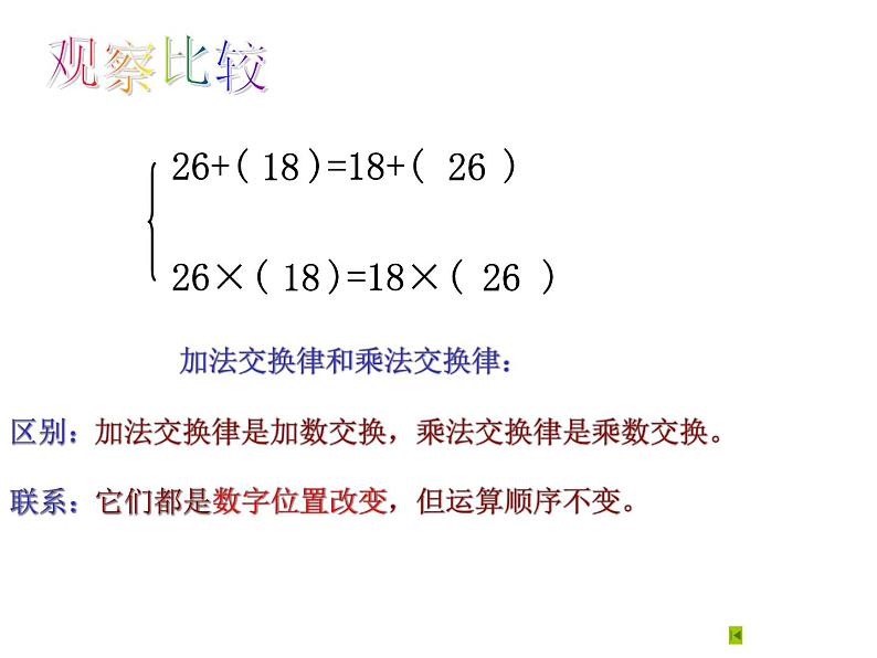 北师大版 数学四年级上册 运算律复习（课件）02