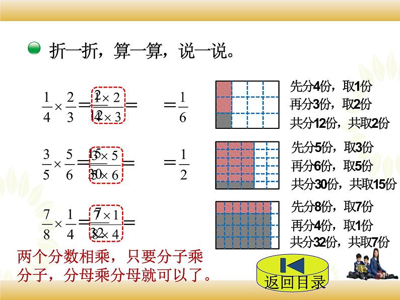 北师大版数学五下3.3 分数乘法（三）ppt课件+教案+同步练习06