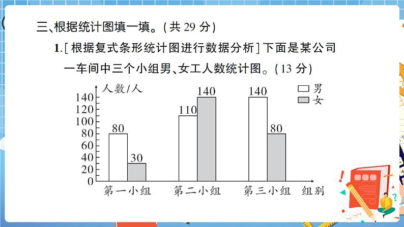人教版数学四下 统计与概率专项复习卷+答案+讲解PPT07