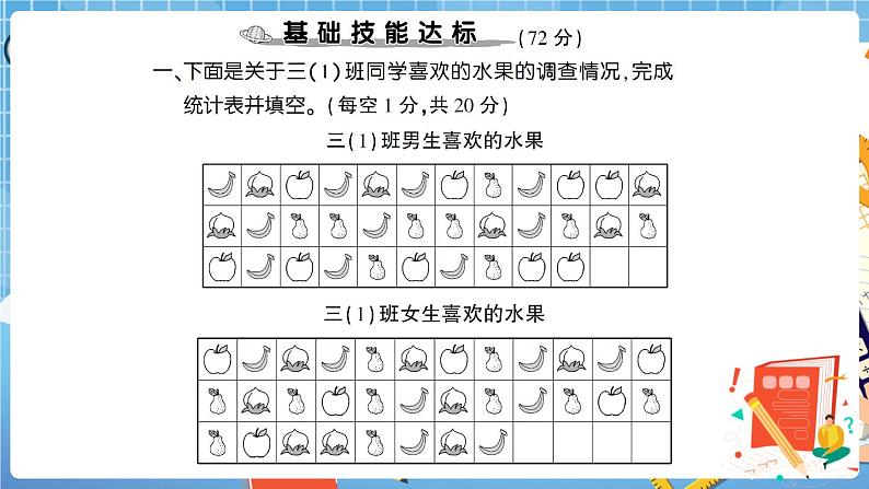 人教版数学三下 第3单元综合检测卷 讲解PPT第3页