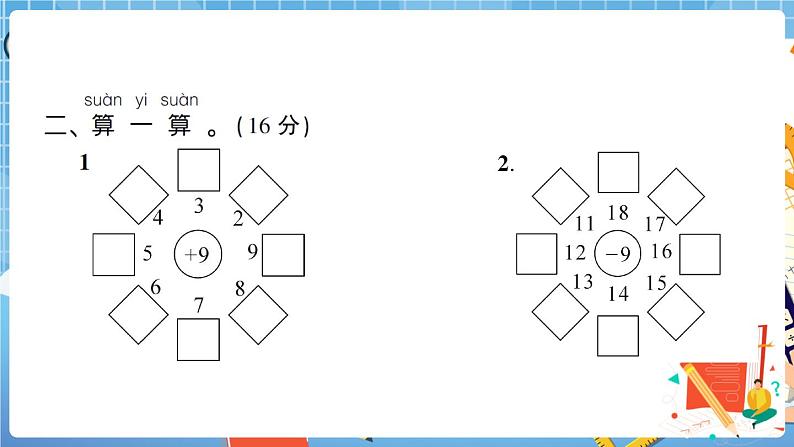 人教版数学一下 第2单元强化训练(1)+答案+讲解PPT04