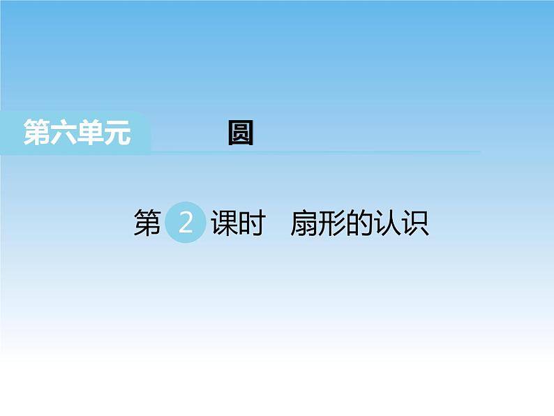 苏教版数学五年级下册 6.2 扇形的认识  课件01