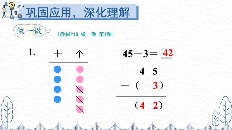 人教版二年级上册数学 2 100以内的加法和减法（二）《第1课时 不退位减》课件06