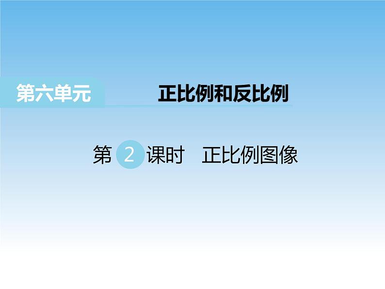 6.3 正比例图像课件第1页