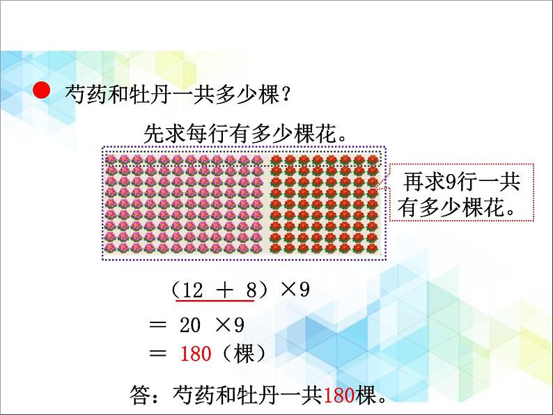 第3单元：快乐农场——运算律3《乘法分配律（信息窗3）》教学课件04