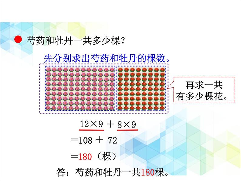 第3单元：快乐农场——运算律3《乘法分配律（信息窗3）》教学课件05