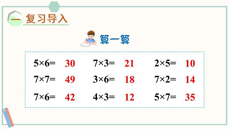 苏教版二年级数学上册 六 表内乘法和表内除法（二） 第2课时 用7的乘法口诀求商 课件02