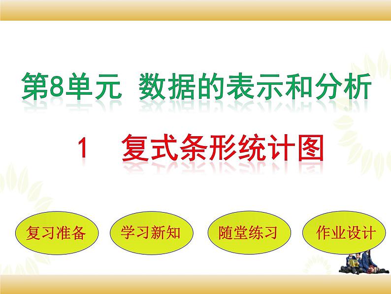北师大版数学五下8.1 复式条形统计图ppt课件+教案+同步练习01