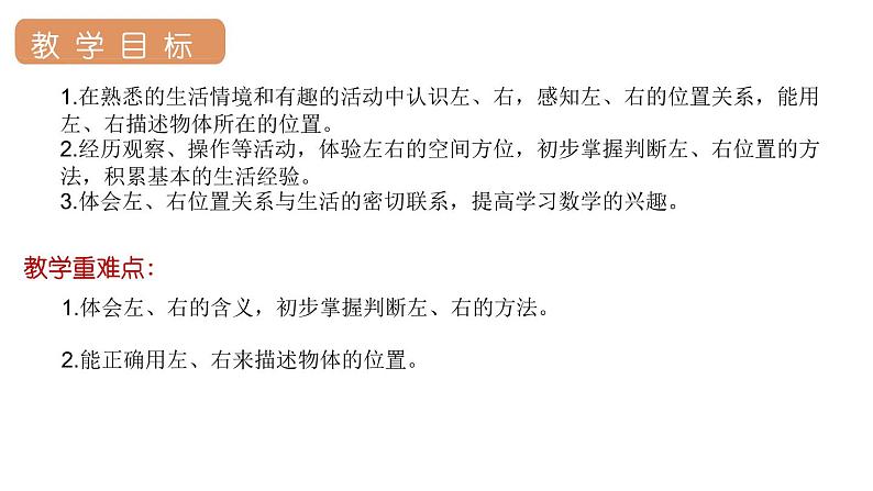 2.2左、右（课件）-2021-2022学年数学 一年级上册  人教版第2页