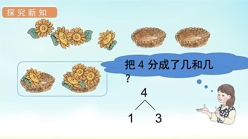 人教版一年级数学上册 第三单元 第4课时 分与合 课件第5页