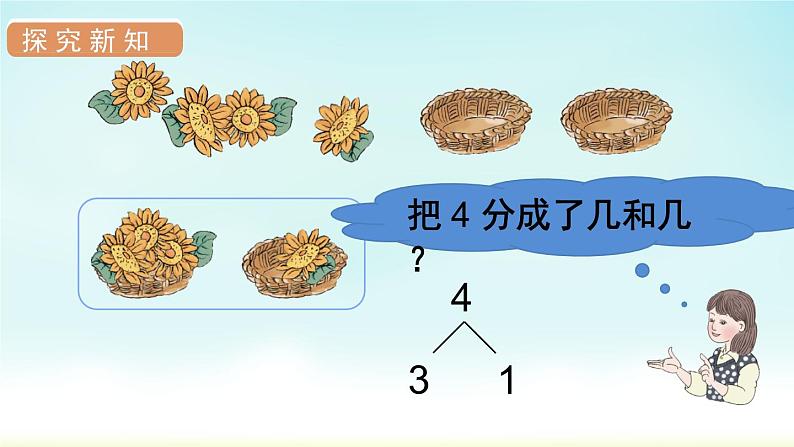 人教版一年级数学上册 第三单元 第4课时 分与合 课件第7页