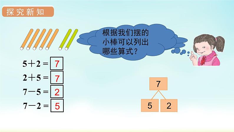 人教版一年级数学上册 第五单元 第3课时 6和7的加减法 课件第7页