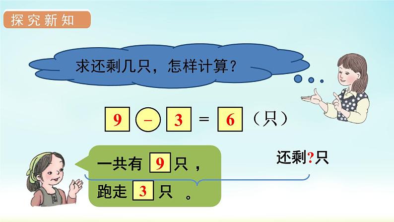 人教版一年级数学上册 第五单元 第9课时 解决问题 课件第8页