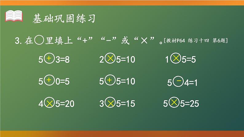 人教版二年级上册数学 4 表内乘法 2~6的乘法口诀《练习课（第6课时）》课件第4页