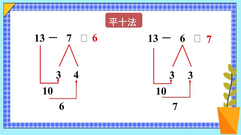 第4课时 十几减7、6【课件】第7页