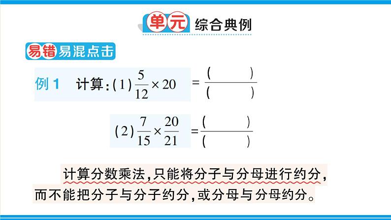 人教版六年级上册-第一单元分数乘法复习提升课件PPT第2页