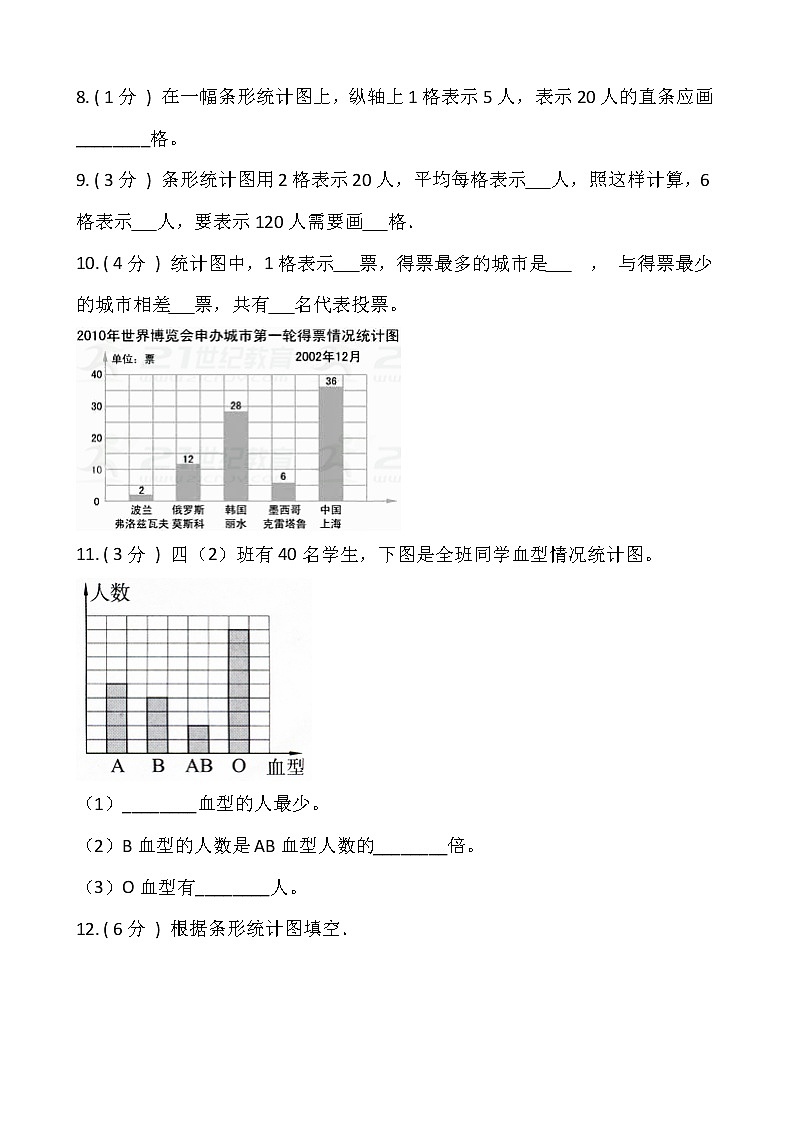 2021-2022学年数学四年级上册第七单元测试卷（一）人教版含答案第2页
