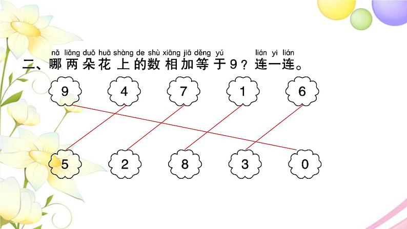 一年级数学上册第八单元10以内的加法和减法第10课时得数是9的加法和相应的减法习题课件苏教版第3页