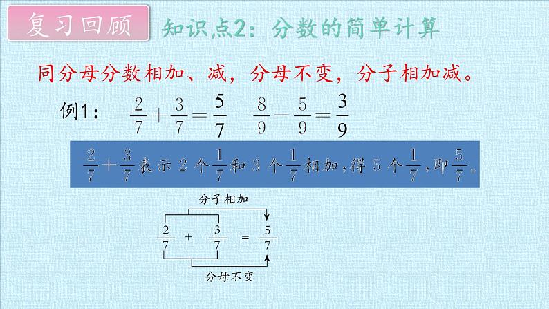 西师大版三年级数学上册 八  分数的初步认识 复习（课件）第6页