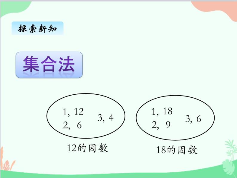 北师大版数学五年级上册 五、5找最大公因数 课件07