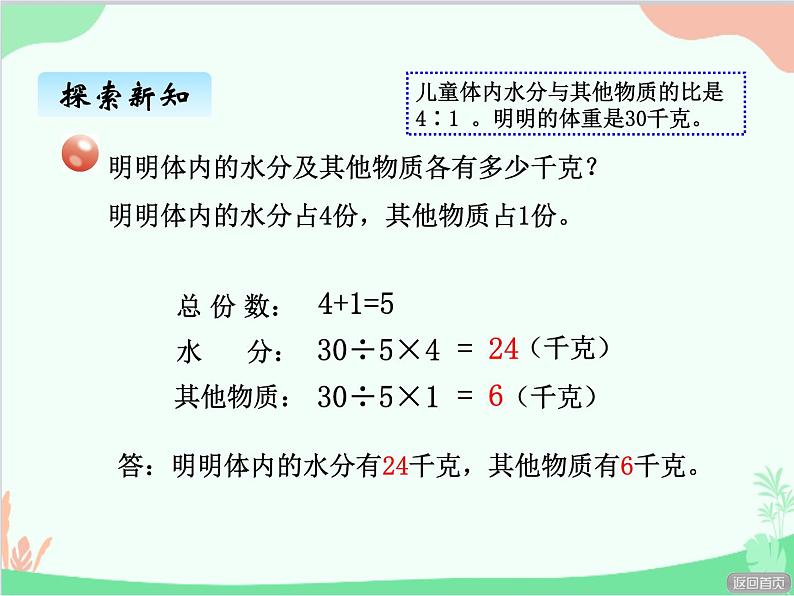 青岛版（五四制）五年级上册 七、4按比分配1 课件第4页