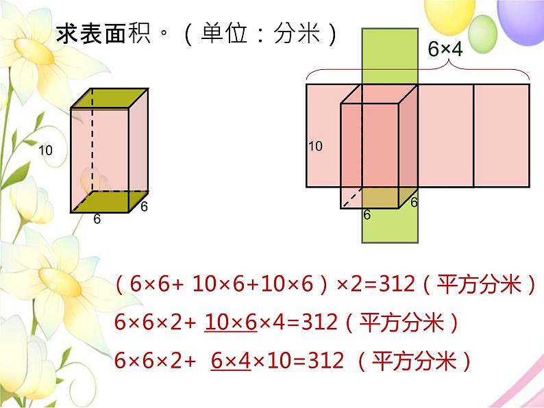 六年级数学上册第一单元长方体和正方体第9课时整理与练习教学课件苏教版第7页