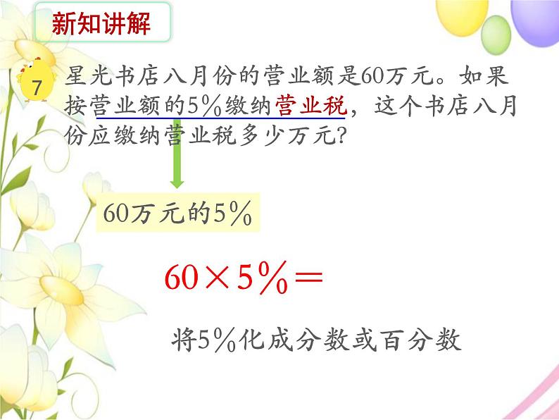 六年级数学上册第六单元百分数第7课时纳税问题教学课件苏教版第5页