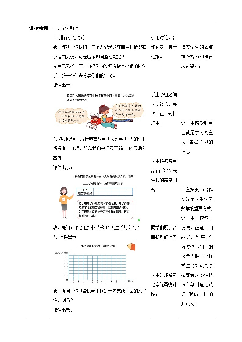 北师大版四年级下册《栽蒜苗（一）》课件+教案+同步练习02