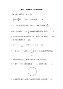 人教数学六上 常考、易错题能力冲刺检测卷（过关卷四）