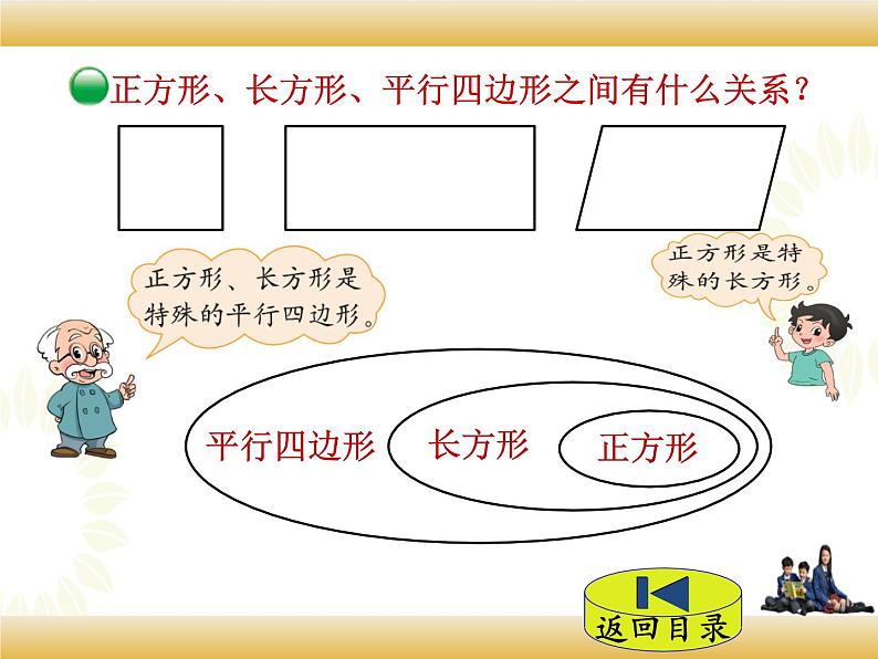 北师大版数学四下2.5 四边形分类ppt课件+教案+同步练习05