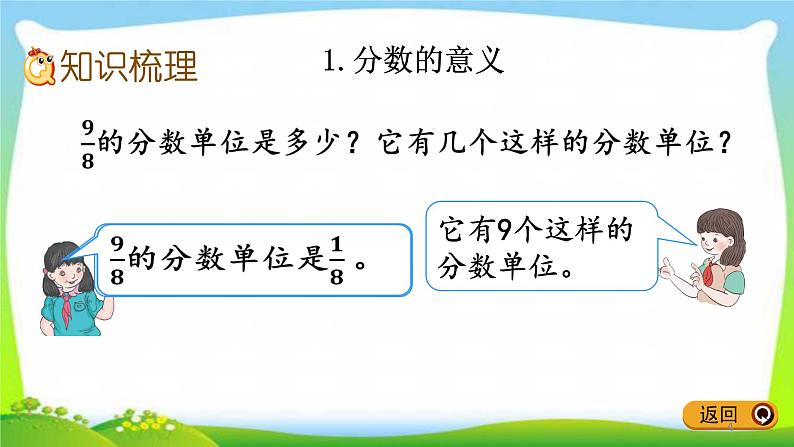 新人教版五年级数学下册9.2分数的意义和性质完美课件PPT04