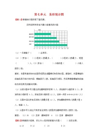 小学数学人教版四年级上册7 条形统计图当堂检测题