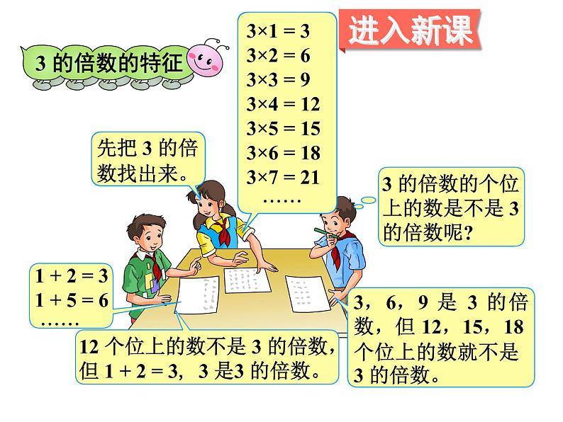 人教版数学五年级下册2.4  3的倍数的特征课件PPT03