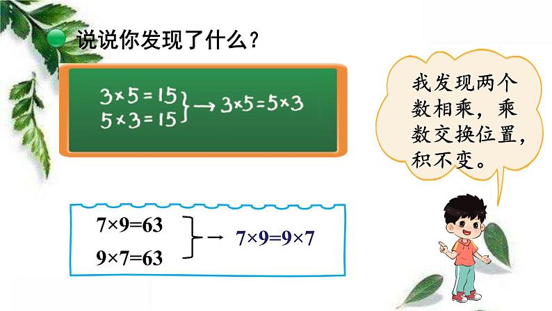 北师大版数学四年级上册 第3课时 加法交换律和乘法交换律 课件第6页