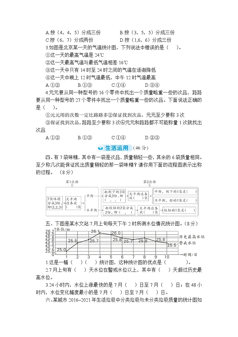 人教版五年级下册-第7、8单元阶段性综合复习+答案（可直接打印） 试卷02