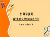 苏教版一年级下册-期末复习-第2课时 认识图形和人民币课件PPT