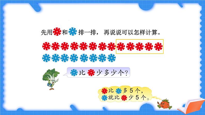 苏教版一年级下册-100以内的加法和减法-第7课时 求两数相差多少的简单实际问题课件PPT04