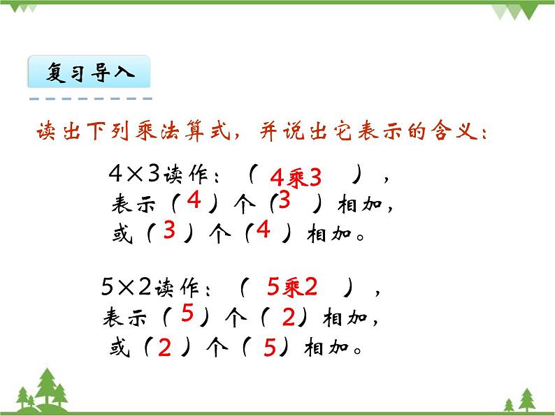 人教版数学二年级上册 4.2 5的乘法口诀（课件）06