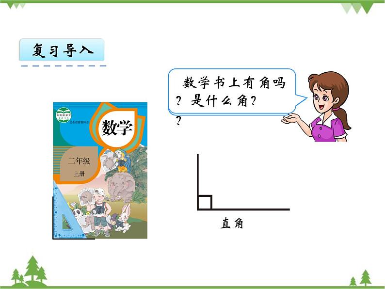 人教版数学二年级上册 3.3 认识锐角和钝角（课件）05