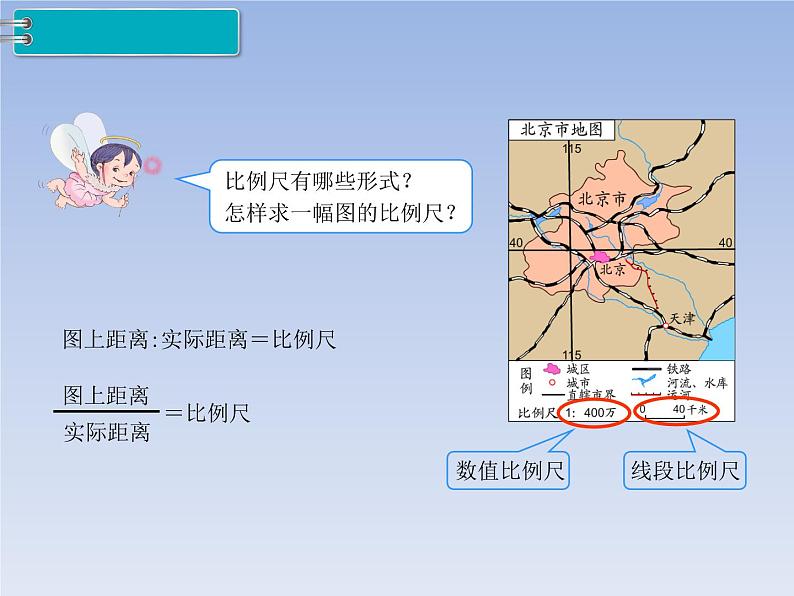 人教版义务教育教科书六年级《数学》下册 p54比例的应用  比例尺（2） 教学课件04