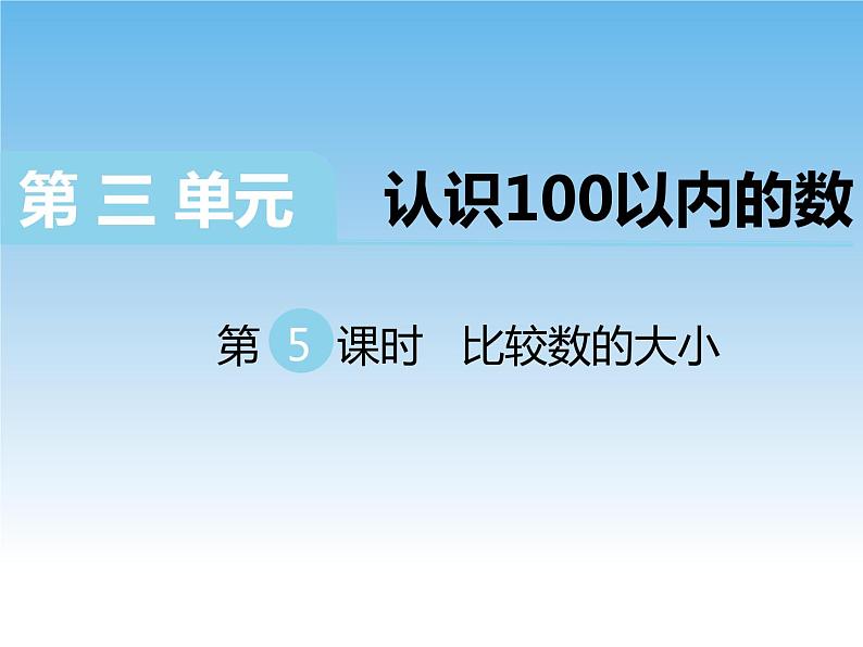 苏教版数学一下 比较数的大小课件教案第1页