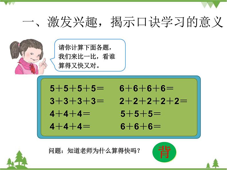 人教版数学二年级上册 5的乘法口诀（课件）第2页