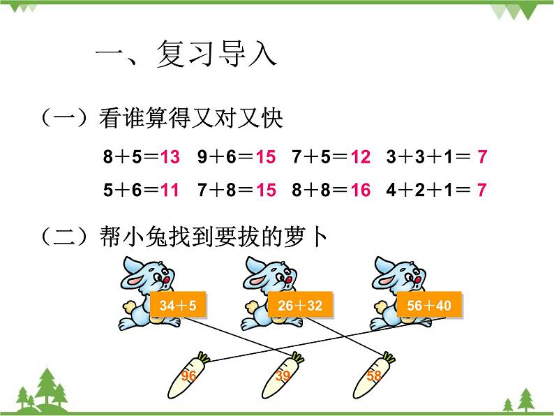 人教版数学二年级上册 进位加（课件）第2页