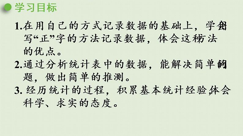 人教版二年级数学下册 1数据收集整理 第2课时  记录数据的方法 课件第2页