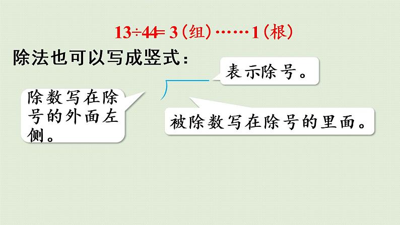 人教版二年级数学下册 6有余数的除法 第3课时  除法竖式的写法 课件07