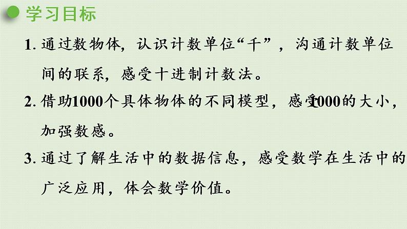 人教版二年级数学下册 7万以内数的认识 1000以内数的认识 第1课时  1000以内数的认识 课件02