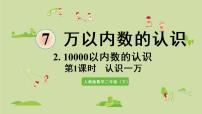 小学数学人教版二年级下册10000以内数的认识背景图ppt课件