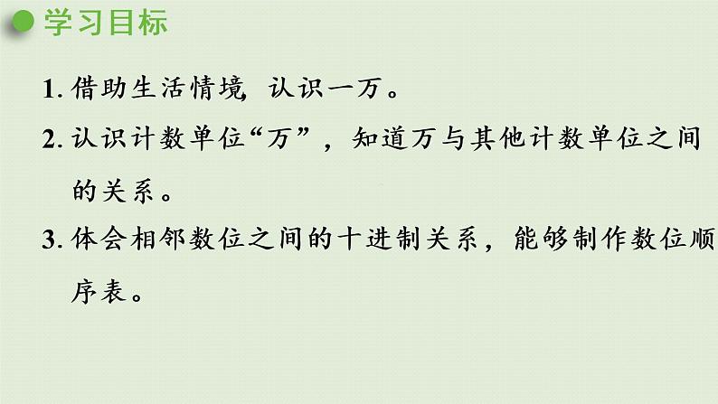 人教版二年级数学下册 7万以内数的认识 10000以内数的认识 第1课时  认识一万 课件02