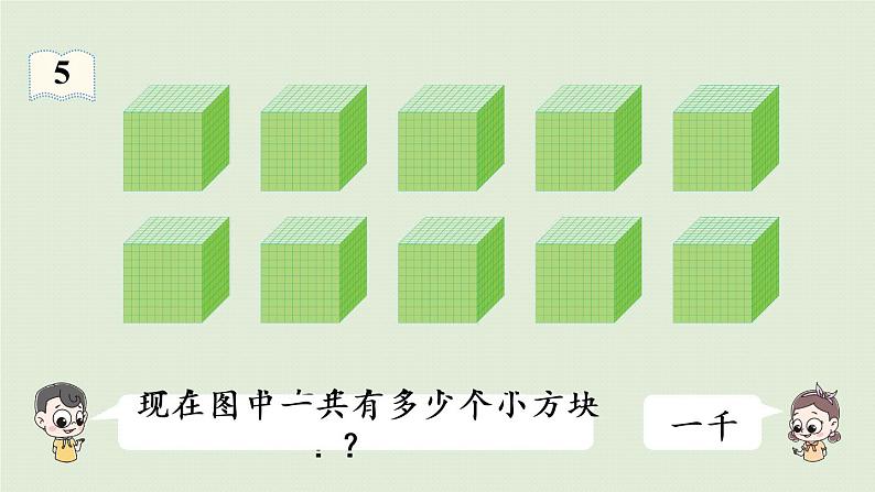 人教版二年级数学下册 7万以内数的认识 10000以内数的认识 第1课时  认识一万 课件05